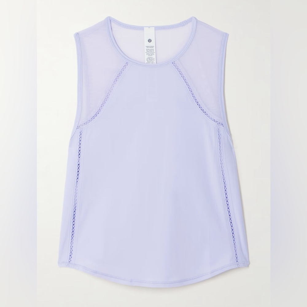 lululemon athletica Lavender Mesh Tank Top
